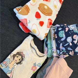 4T Toddler Girl Bundle, Carter’s, Disney  pajamas gowns footie outfit cute lot